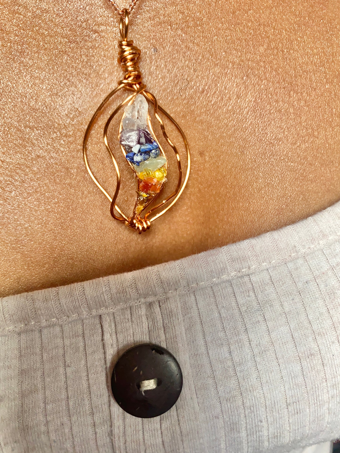 Chakra Vulva necklace set
