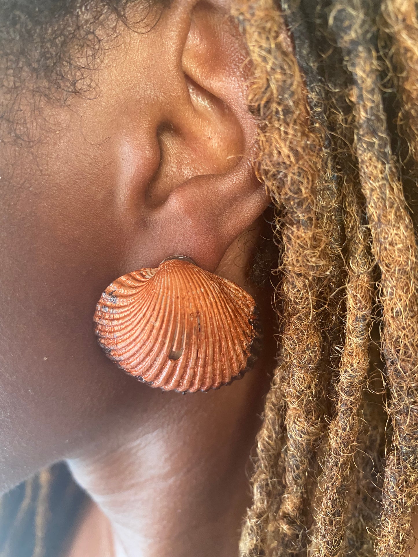 Copper Sea Goddess earrings