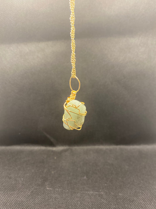 Gold jade Necklace