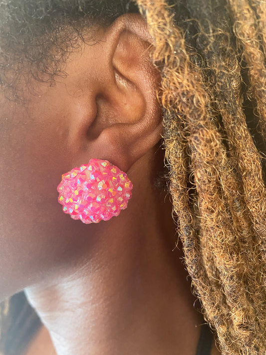 Pink Sea Goddess earrings
