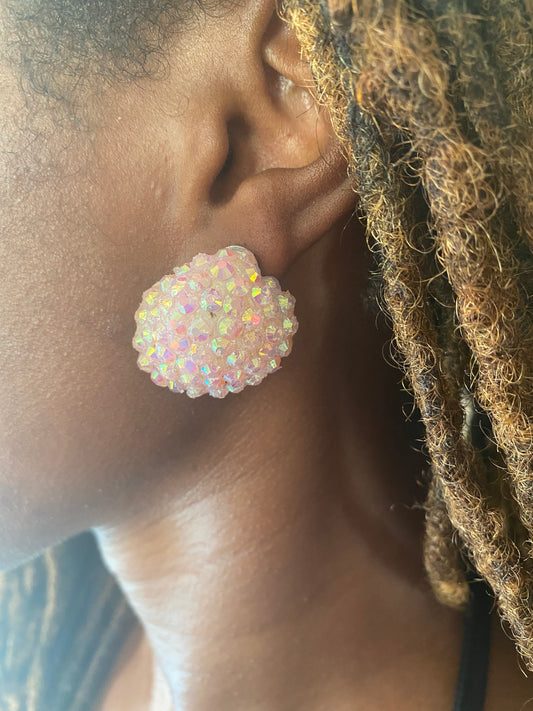 Iridescent sea Goddess earrings