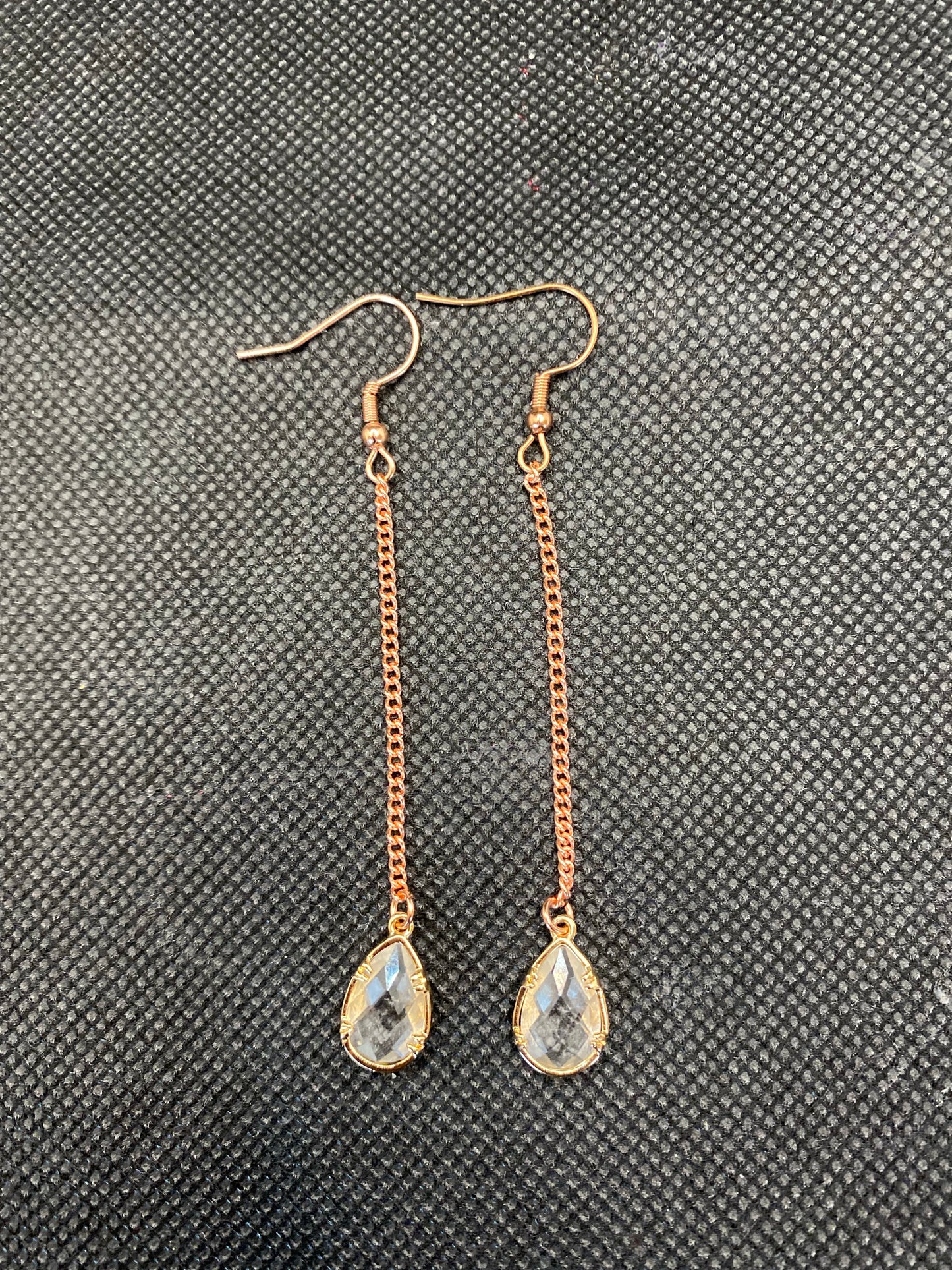 Diamond drop earrings - April birthstone